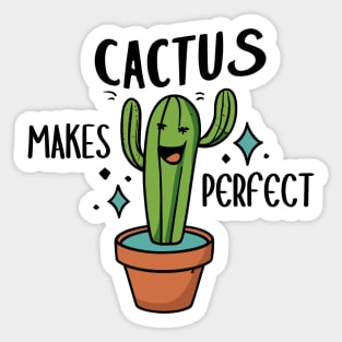 Cactus Makes Perfect Sticker